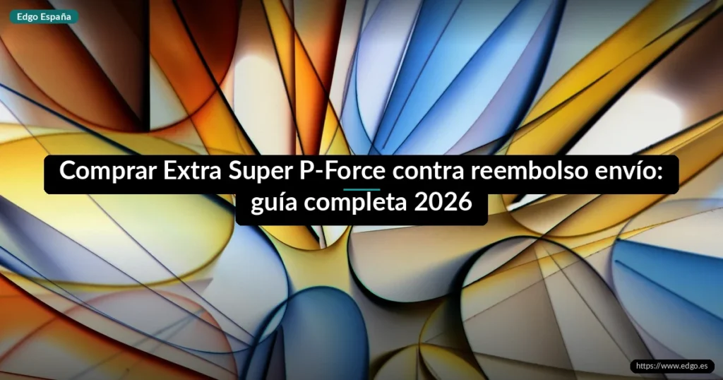 Comprar Extra Super P-Force contra reembolso envío: guía completa 2026