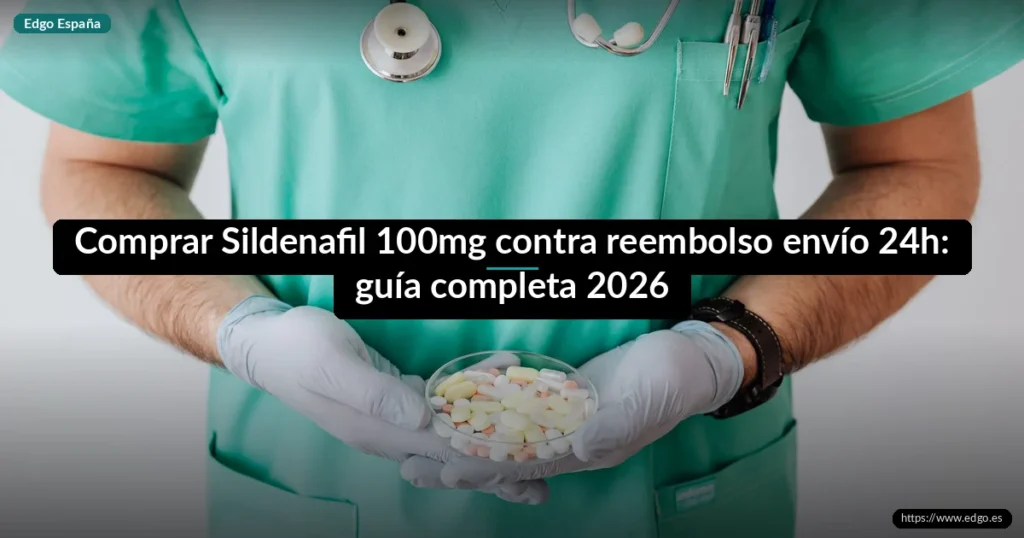 Comprar Sildenafil 100mg contra reembolso envío 24h: guía completa 2026