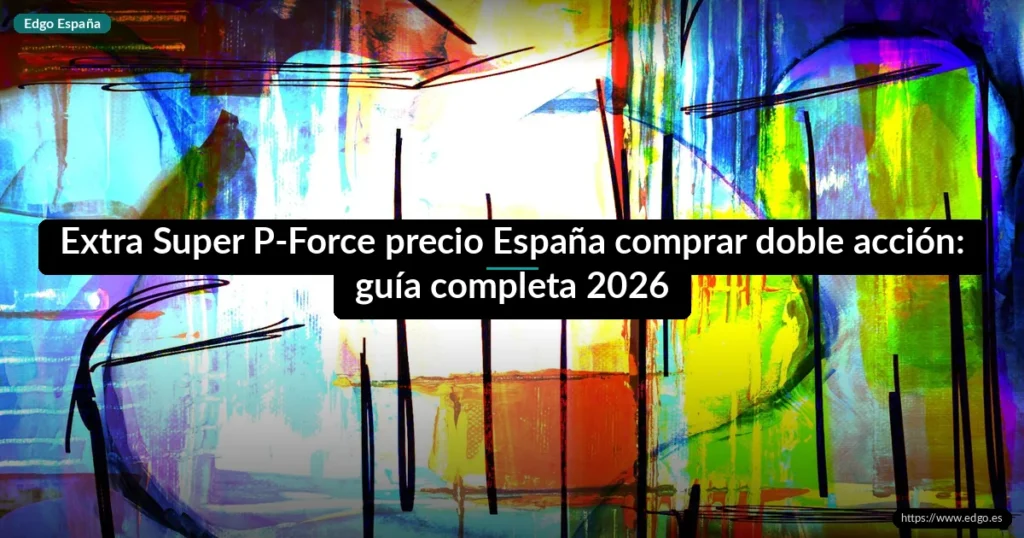 Extra Super P-Force precio España comprar doble acción: guía completa 2026