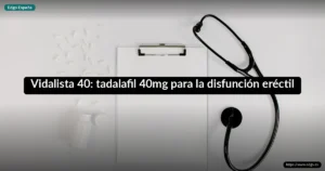 Vidalista 40: tadalafil 40mg para la disfunción eréctil