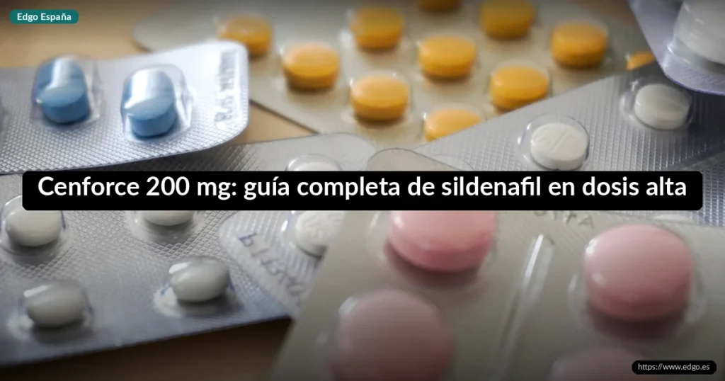 Cenforce 200 mg: guía completa de sildenafil en dosis alta
