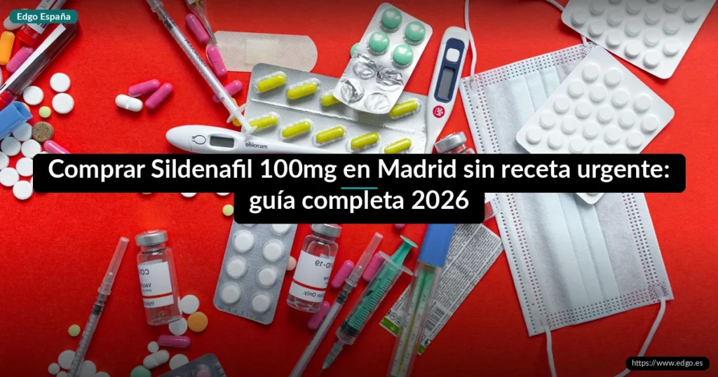 Comprar Sildenafil 100mg en Madrid sin receta urgente: guía completa 2026