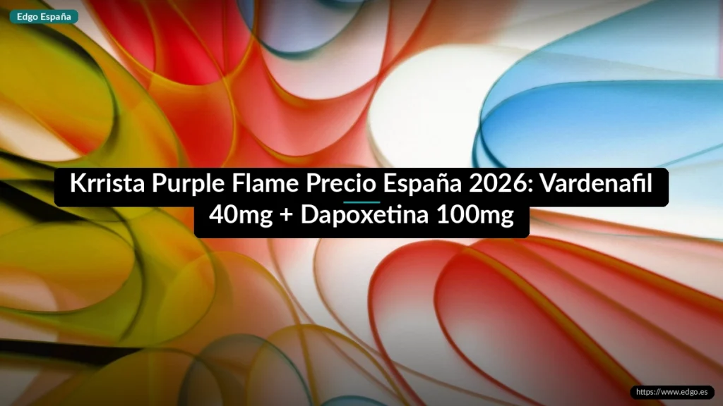 Krrista Purple Flame Precio España 2026: Vardenafil 40mg + Dapoxetina 100mg