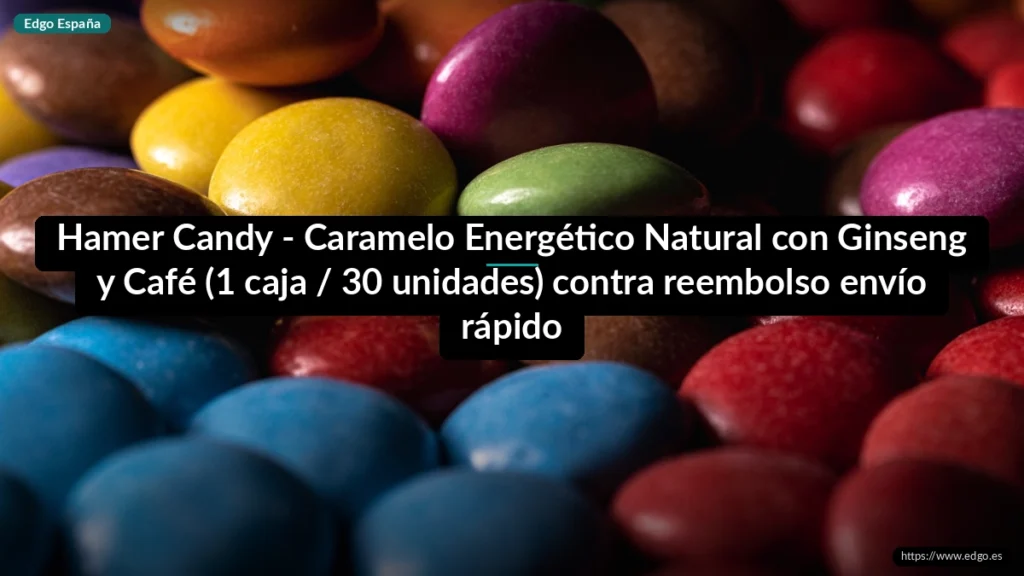Hamer Candy - Caramelo Energético Natural con Ginseng y Café (1 caja / 30 unidades) contra reembolso envío rápido
